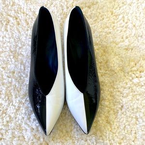 Tibi Zuri Black and White Pumps